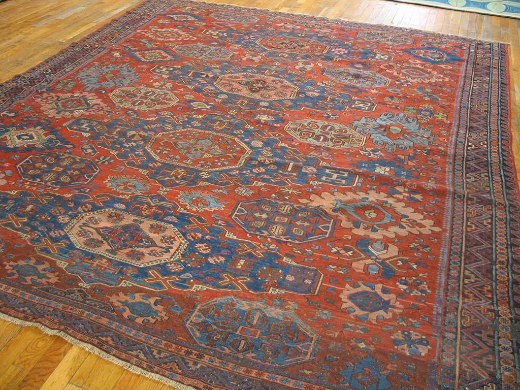Wool Early 20th Century Caucasian Soumak Carpet ( 8'6