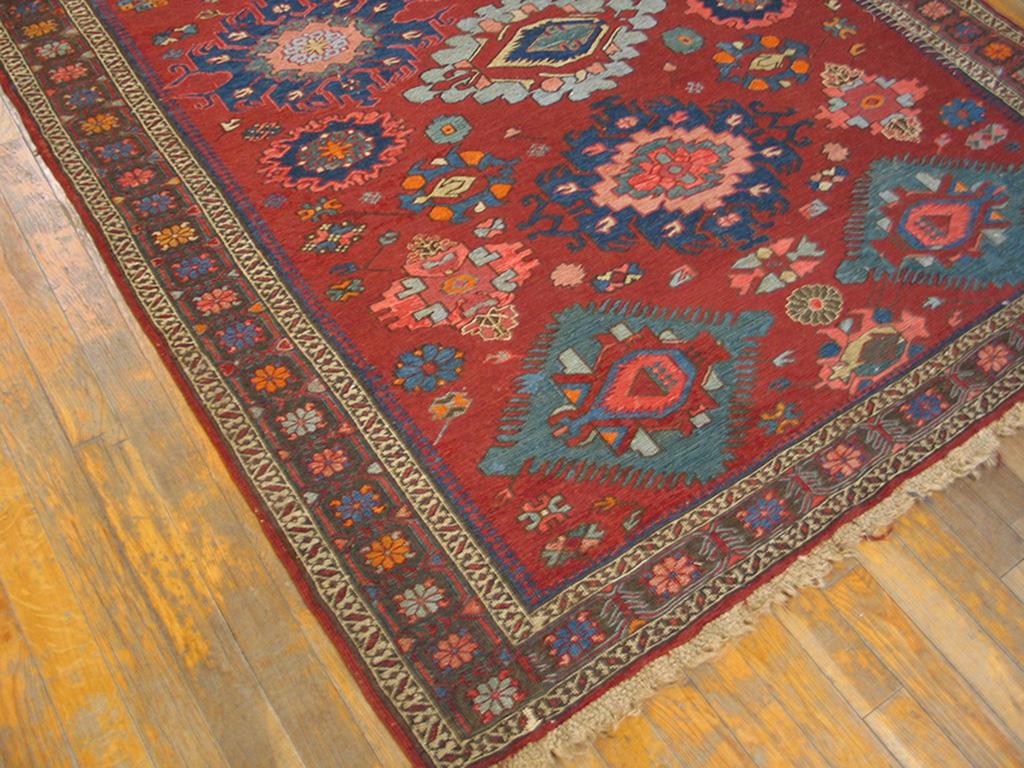 Antique Caucasian Soumak rug, measures: 4'10