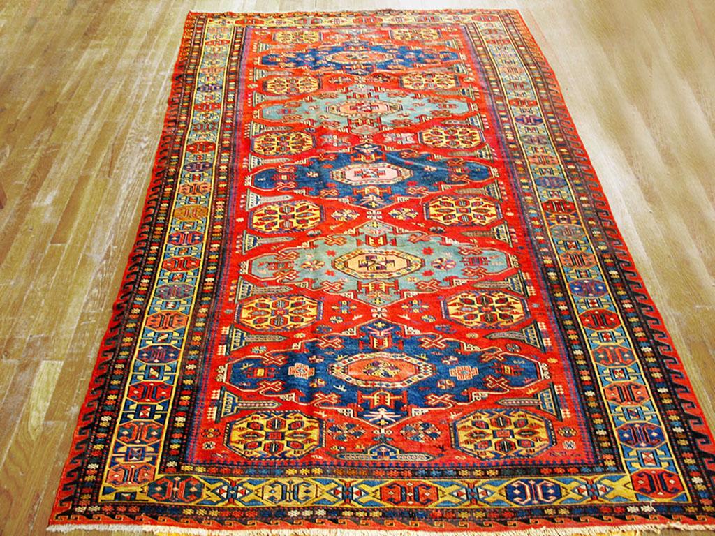 19th Century Caucasian Soumak Carpet ( 5' x 8'3