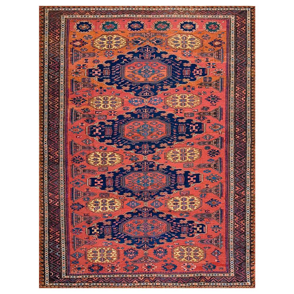 Late 19th Century Caucasian Sumak Flat-Weave ( 7'7" x 9'9" - 230 x 297 cm )
