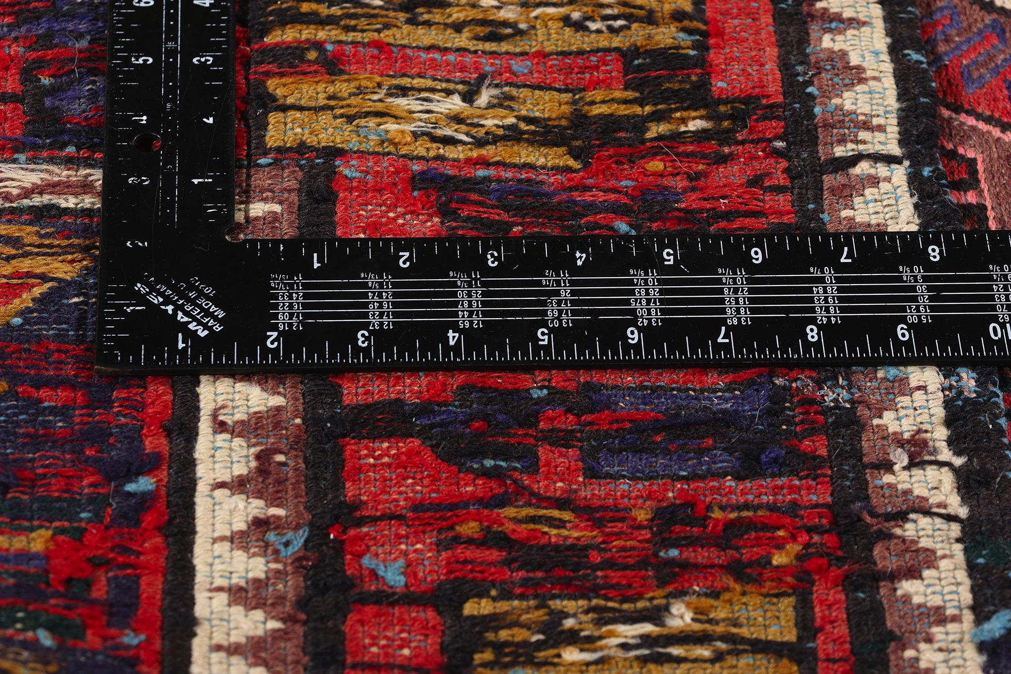 1920's Antique Caucasian Soumak Carpet with Tribal Style In Good Condition In Dallas, TX