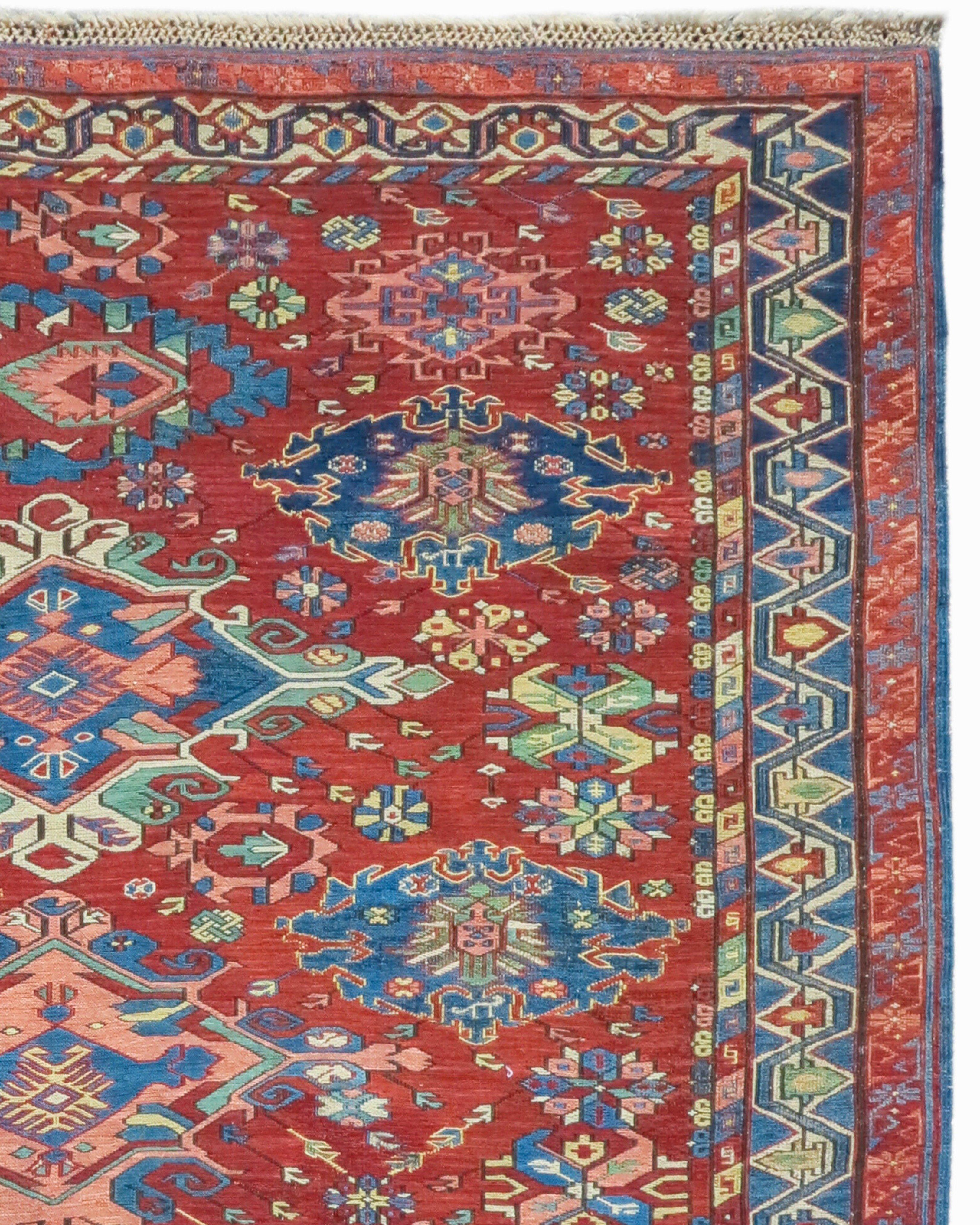 Caucasian Sumak Rug 19492, 19th Century

Additional Information:
Dimensions: 4'11