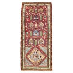 Ancien tapis caucasien Sumak, 19e siècle