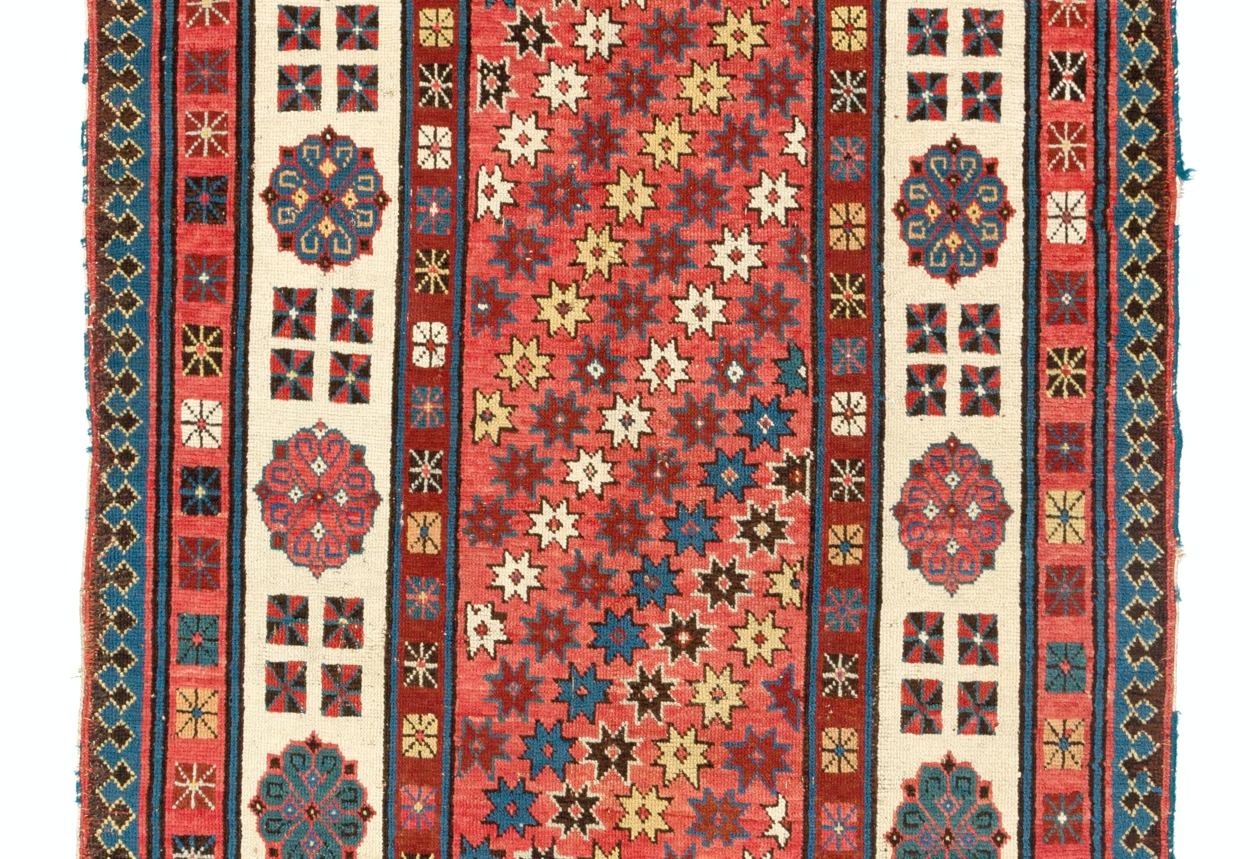 Kazak Antique Caucasian Talish Collectors Rug, circa 1860, 100% Wool For Sale