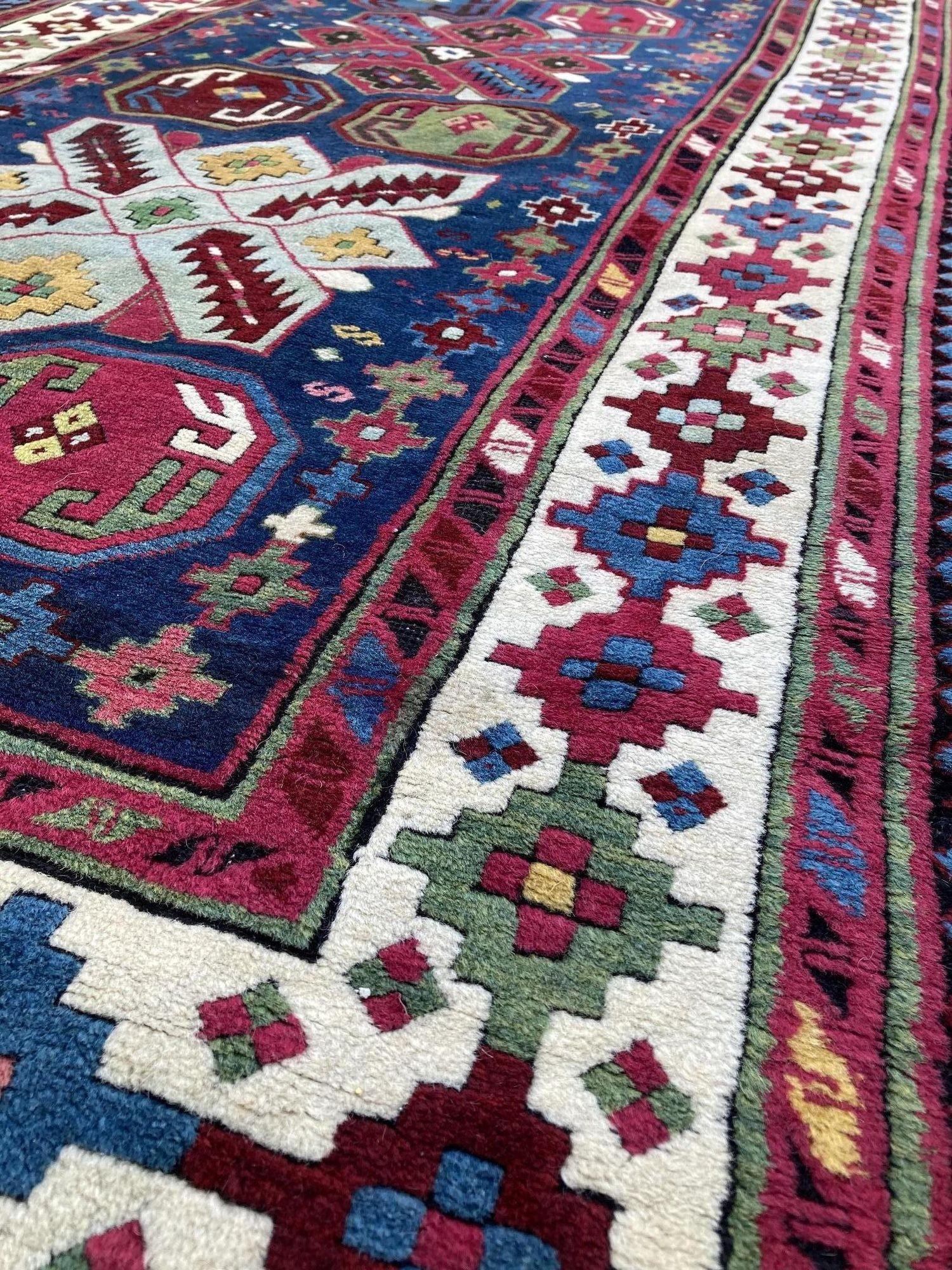 Tapis ancien caucasien Talish 2.97m X 1.22m en vente 3