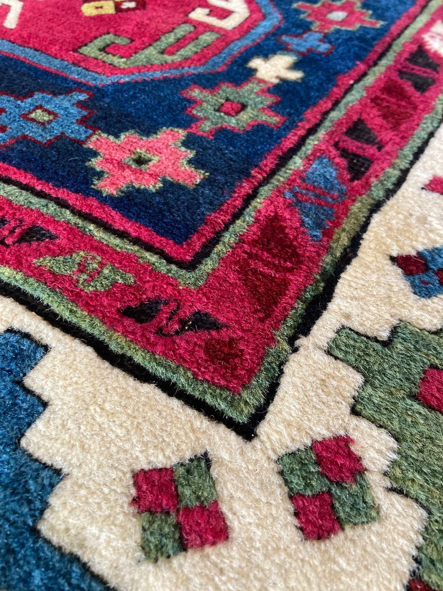 Tapis ancien caucasien Talish 2.97m X 1.22m en vente 4
