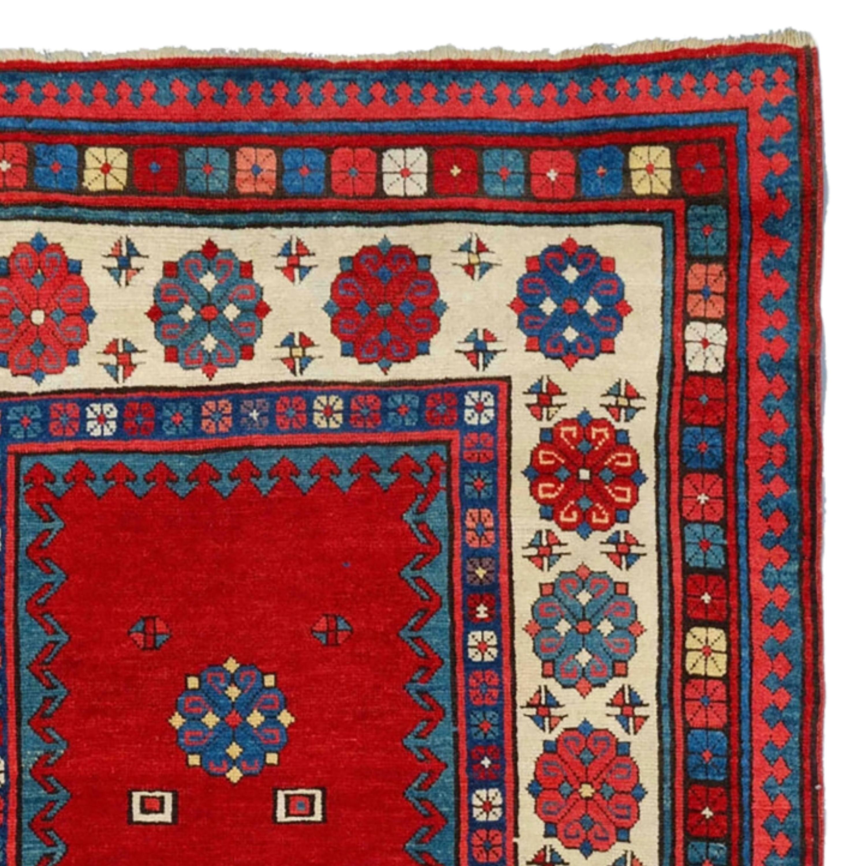 Wool Antique Caucasian Talish Rug - 19th Century South East Caucasus Rug, Antique Rug For Sale