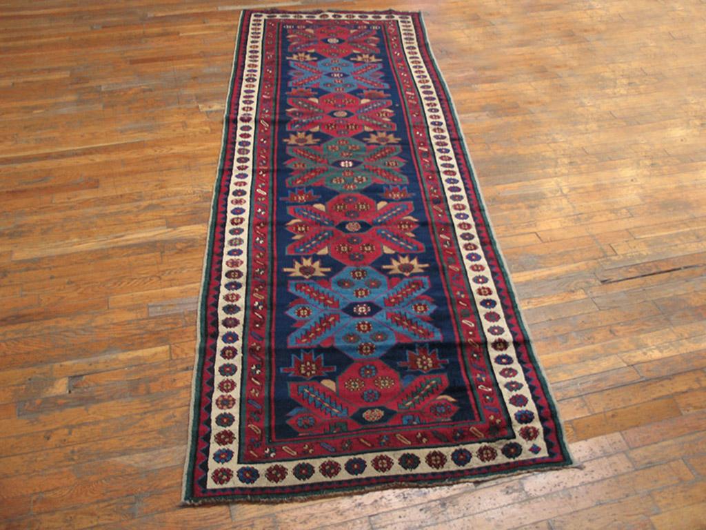 Antique Caucasian - Talish rug, size: 3' 0'' x 9' 5''.