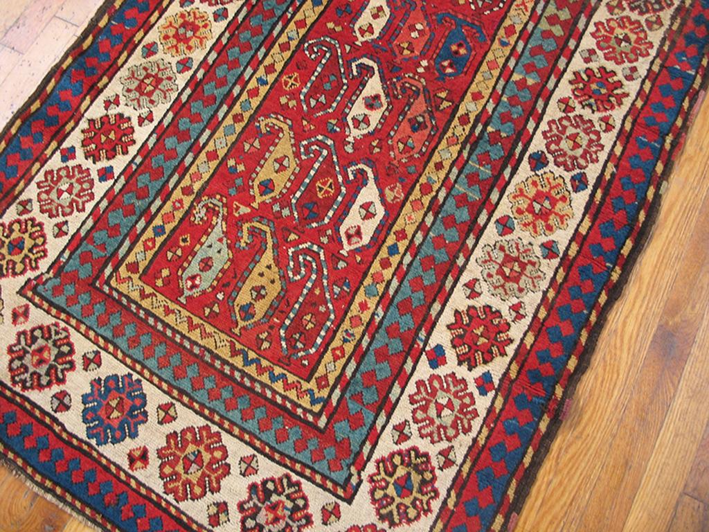 Antique Caucasian-Talish rug, size: 3'4