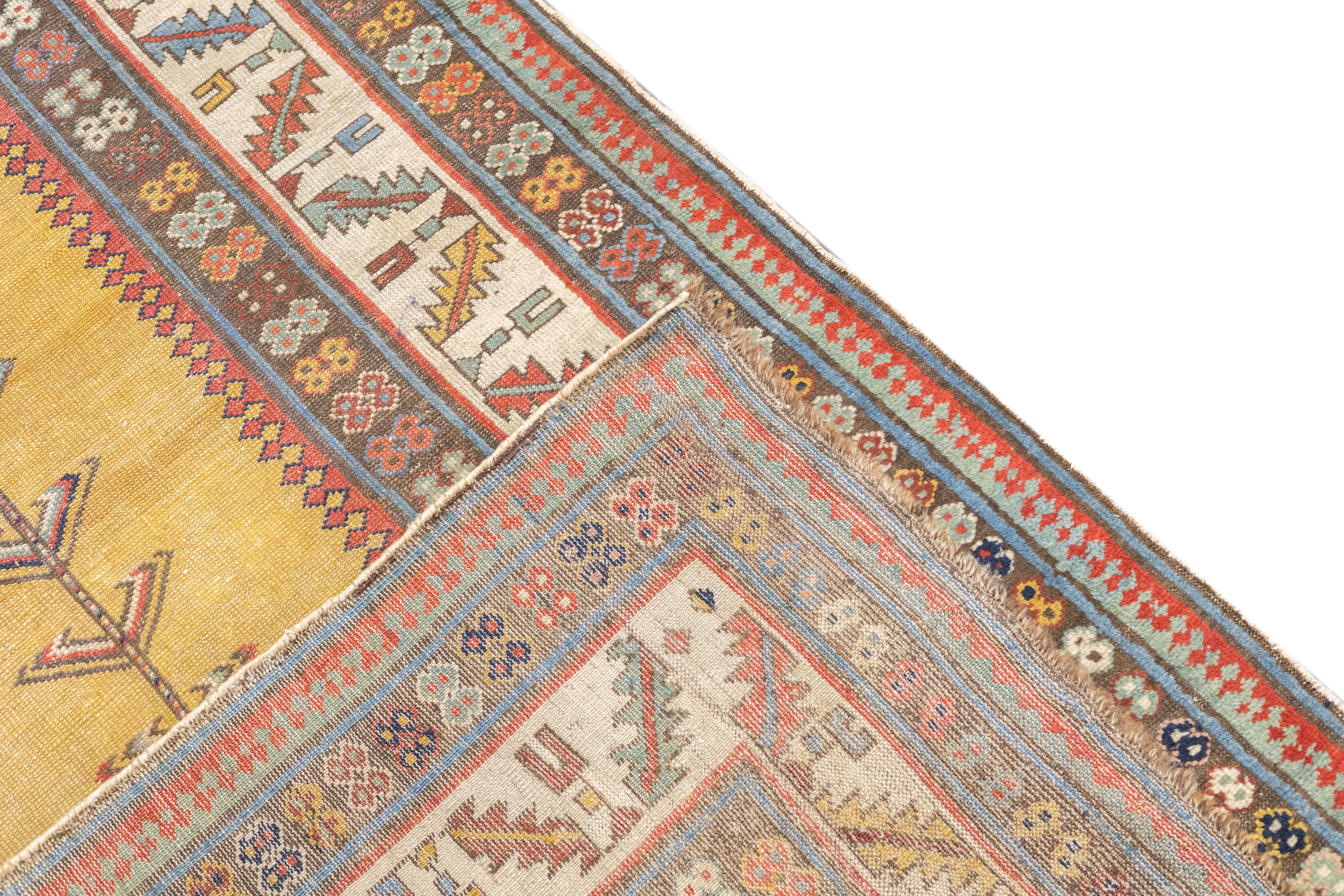 Tapis talish caucasien ancien de 3'5'' x 7'11'' en vente 4
