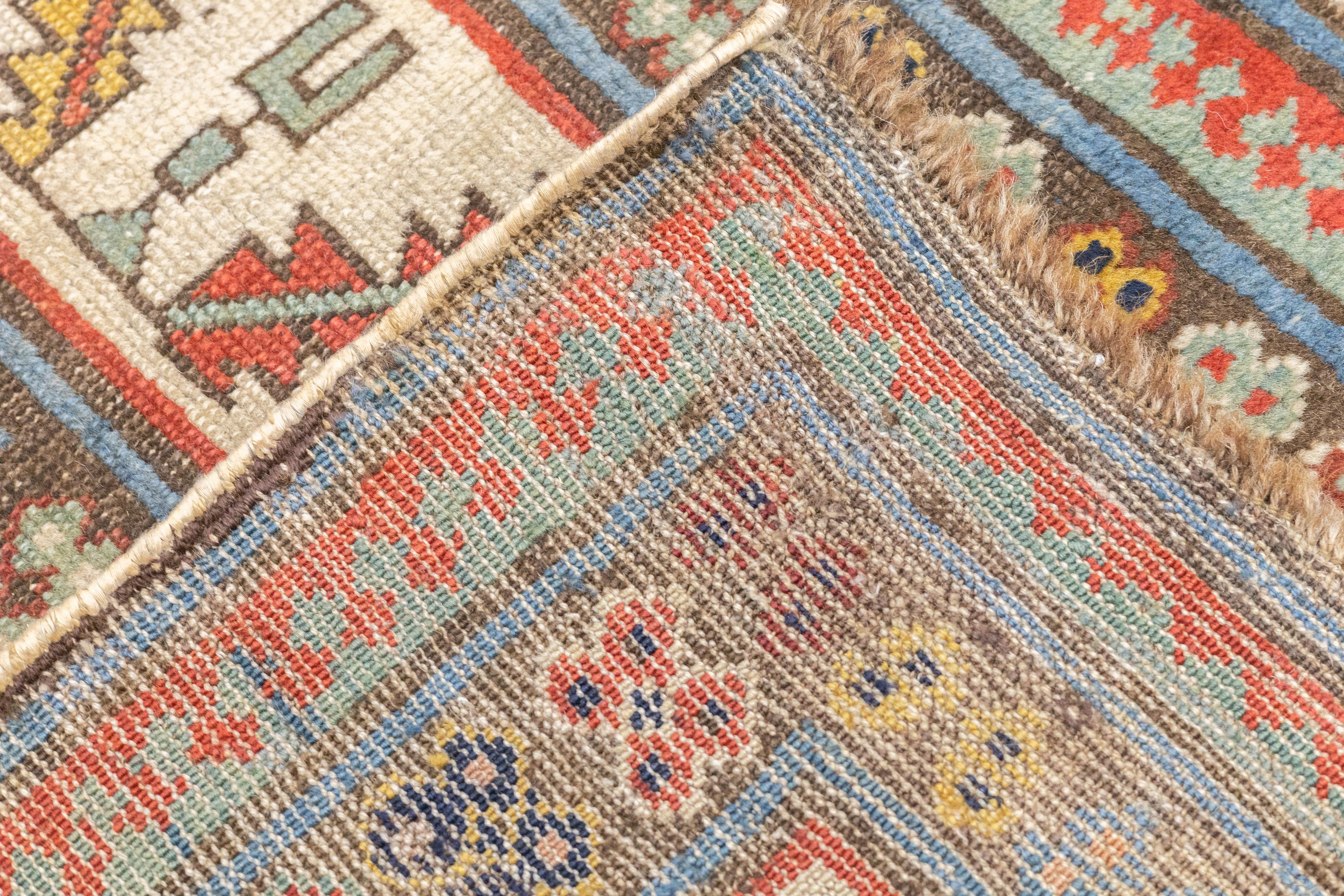Tapis talish caucasien ancien de 3'5'' x 7'11'' en vente 5