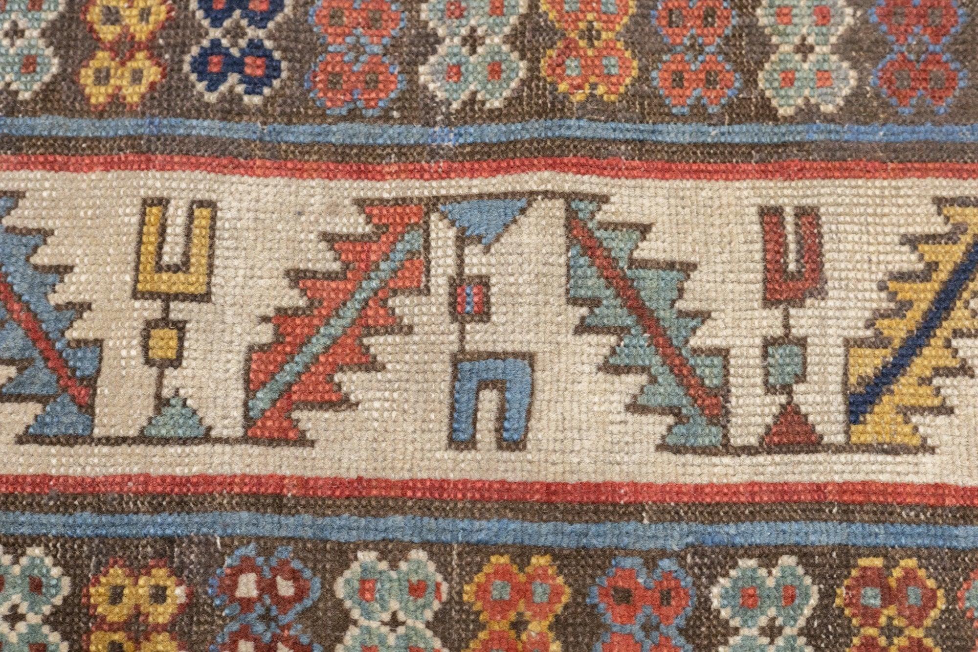 Tapis talish caucasien ancien de 3'5'' x 7'11'' en vente 2