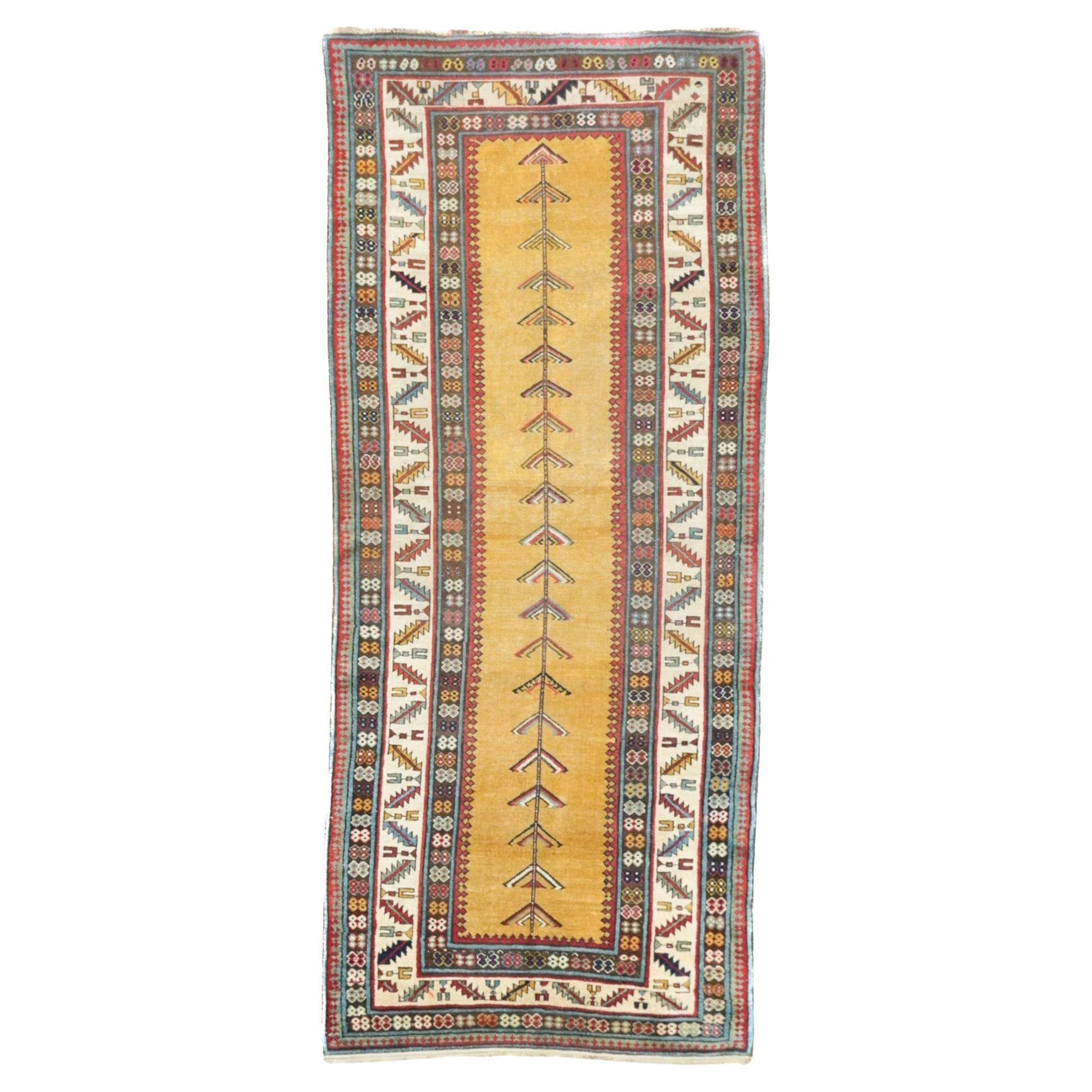 Tapis talish caucasien ancien de 3'5'' x 7'11''