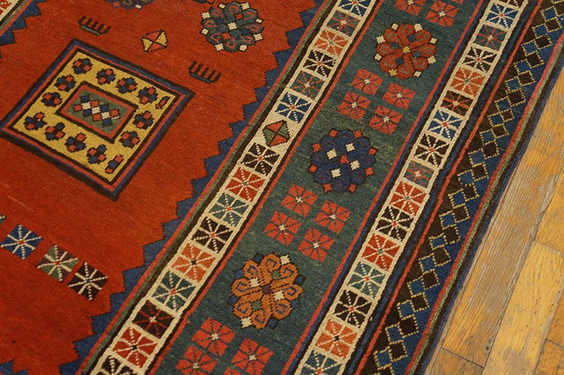 Alfombra talish caucásica del siglo XIX ( 4' x 8'8