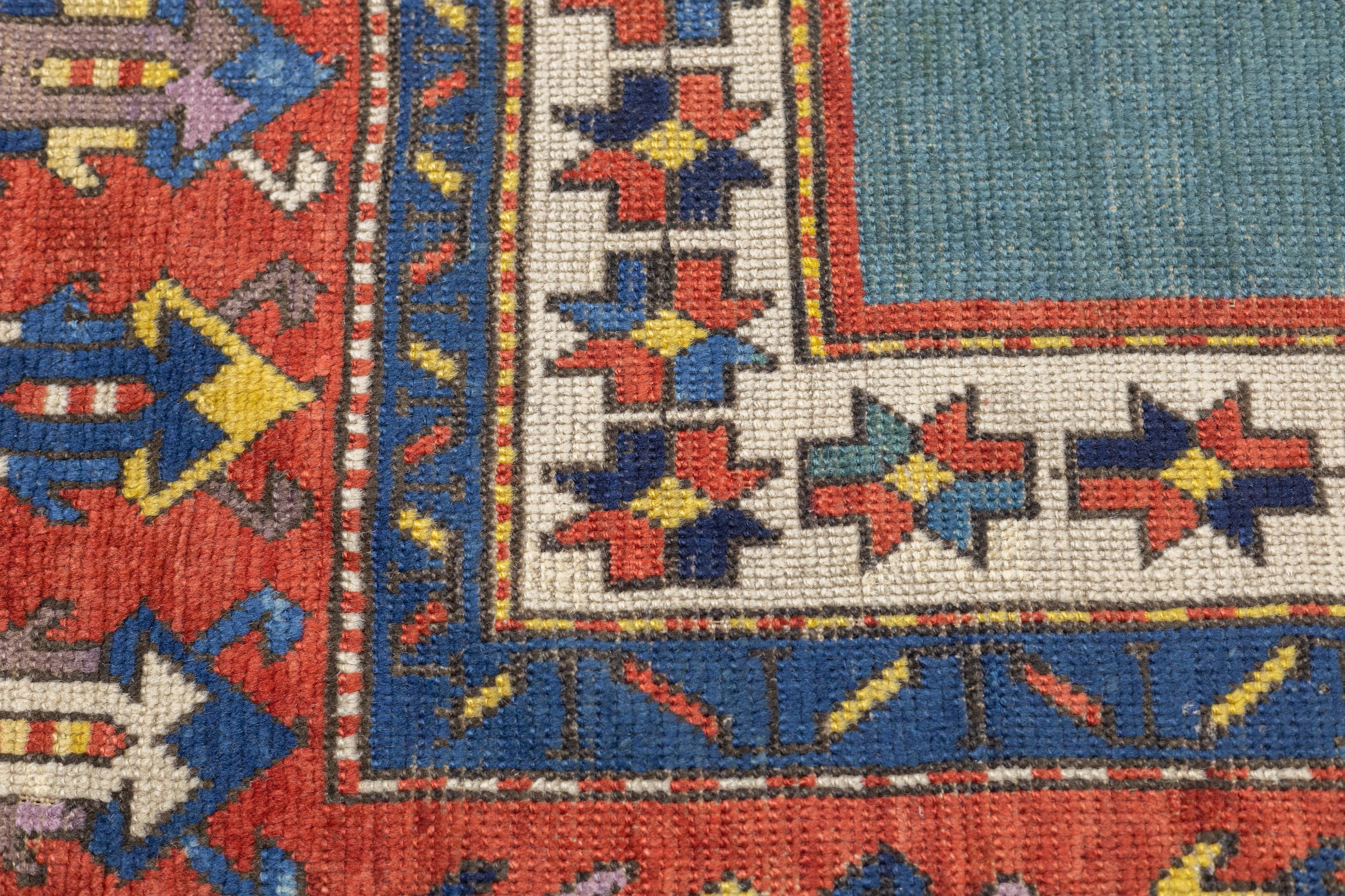 Tapis talish caucasien ancien 4'4'' x 8'0