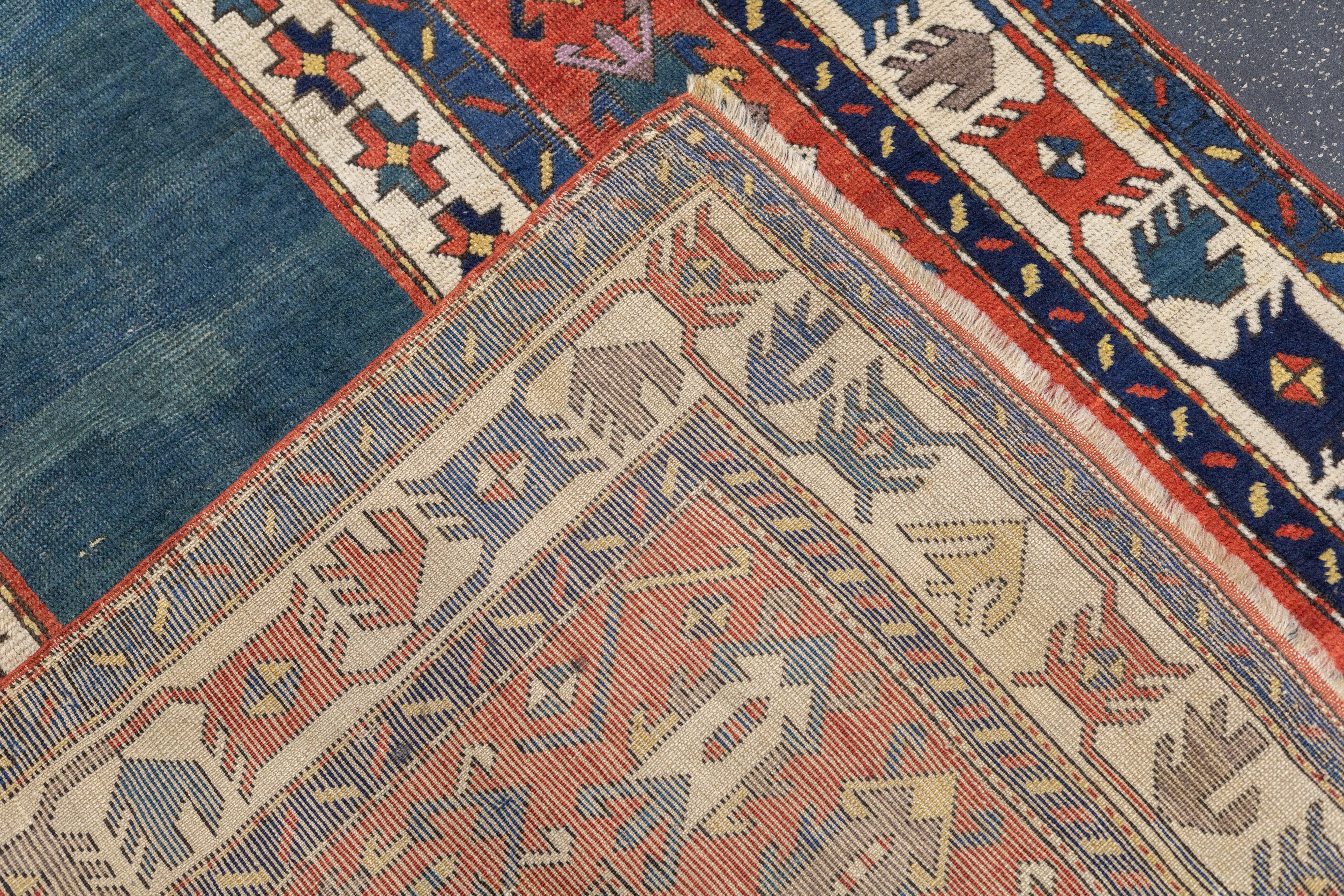 Tapis talish caucasien ancien 4'4'' x 8'0