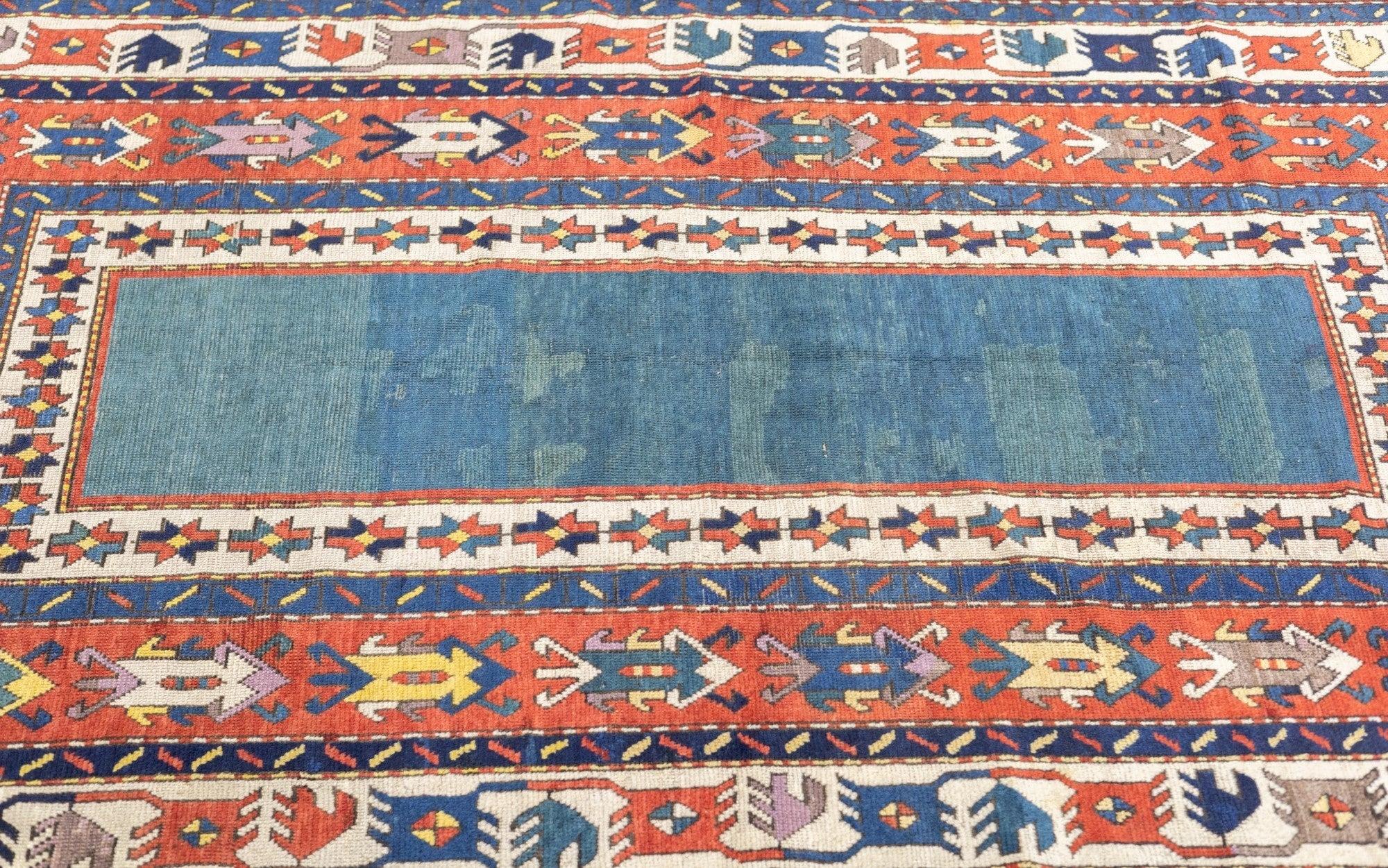 Laine Tapis talish caucasien ancien 4'4'' x 8'0