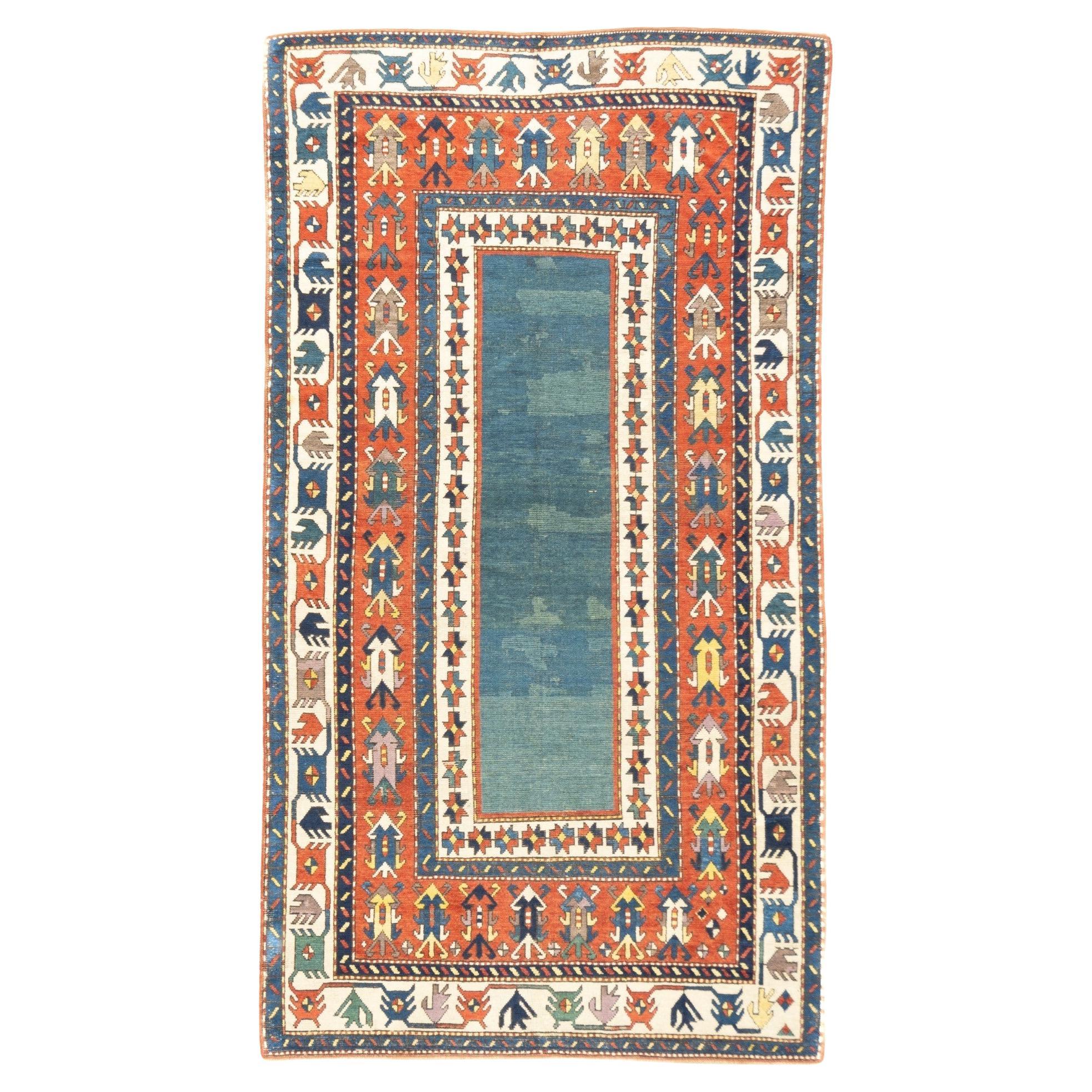 Antique Caucasian Talish Rug 4'4'' x 8'0"