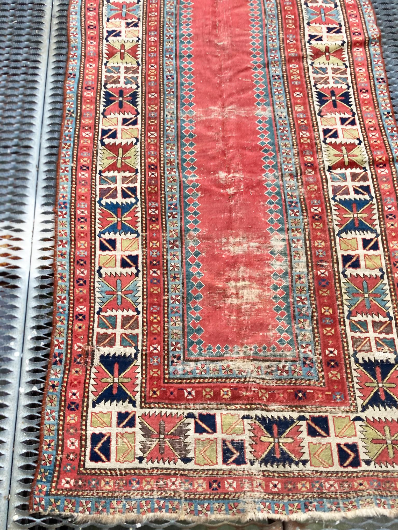 Hand-Knotted Antique Caucasian Talish Rug For Sale