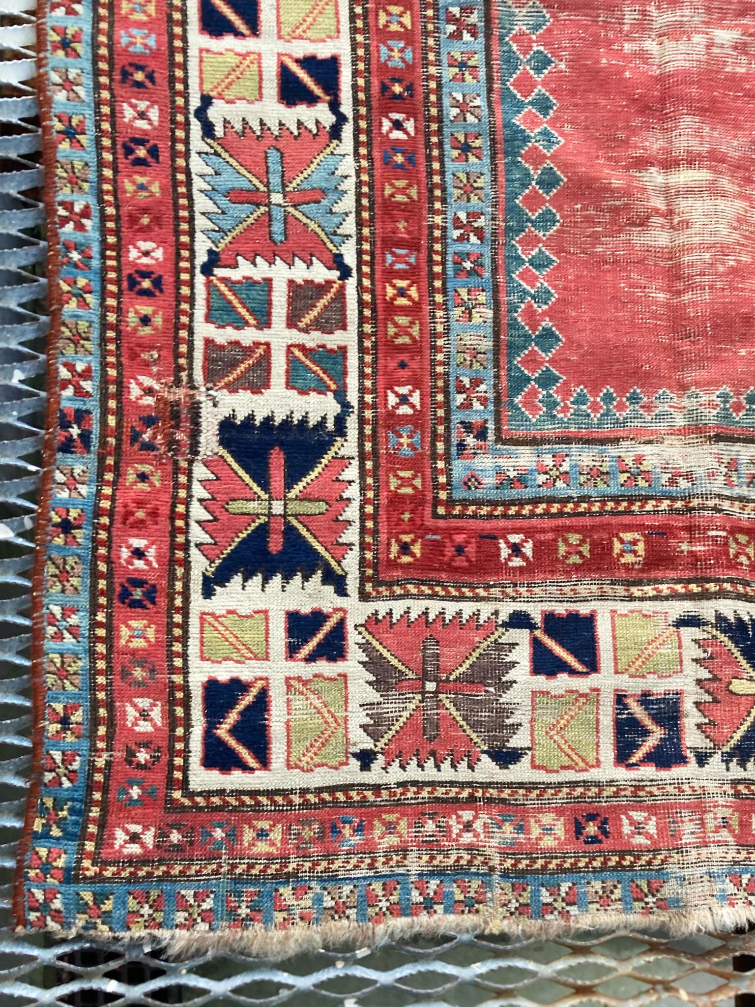 Alfombra antigua caucásica Talish siglo XIX en venta
