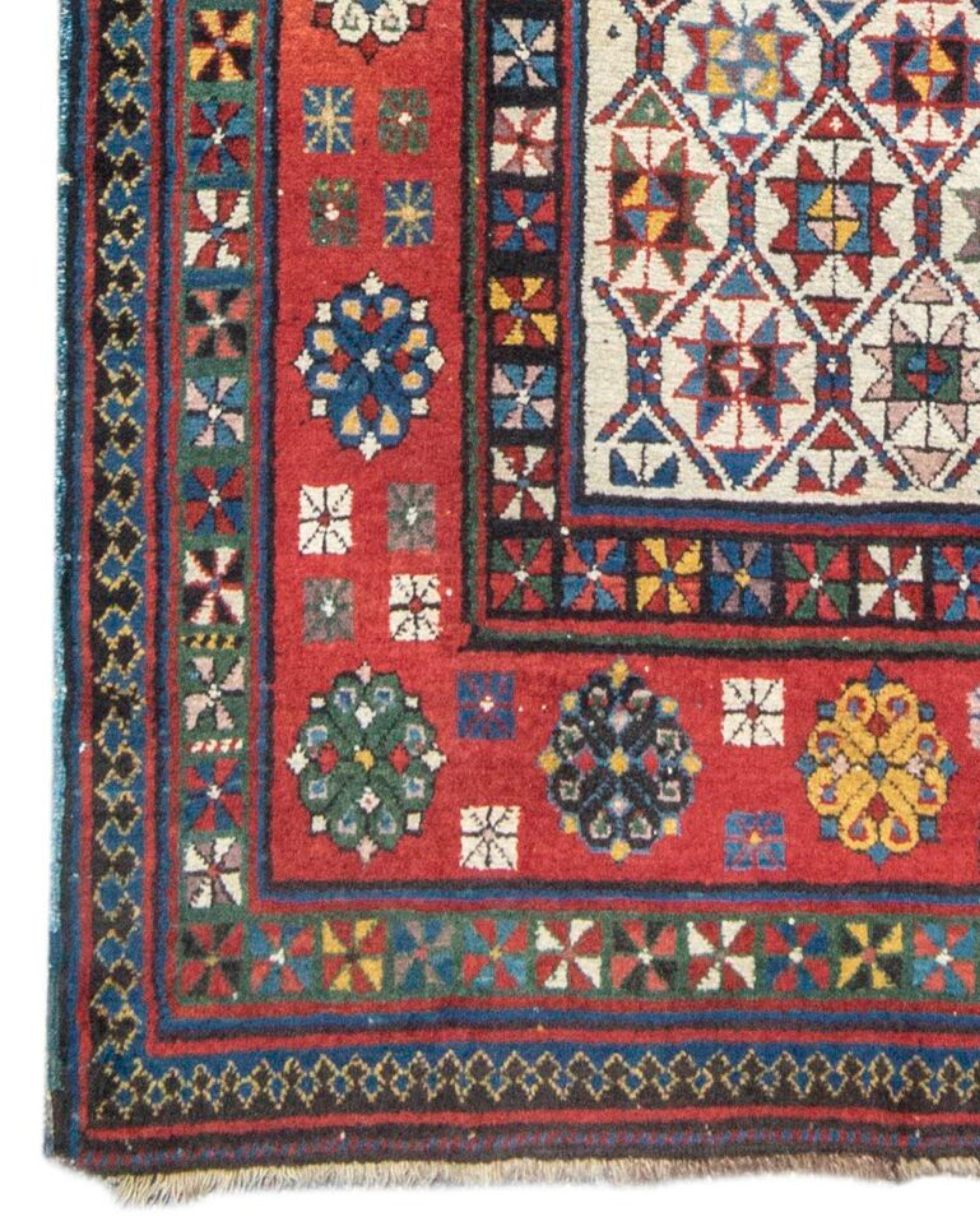 Antique Caucasian Talish Rug, Late 19th Century In Excellent Condition For Sale In San Francisco, CA