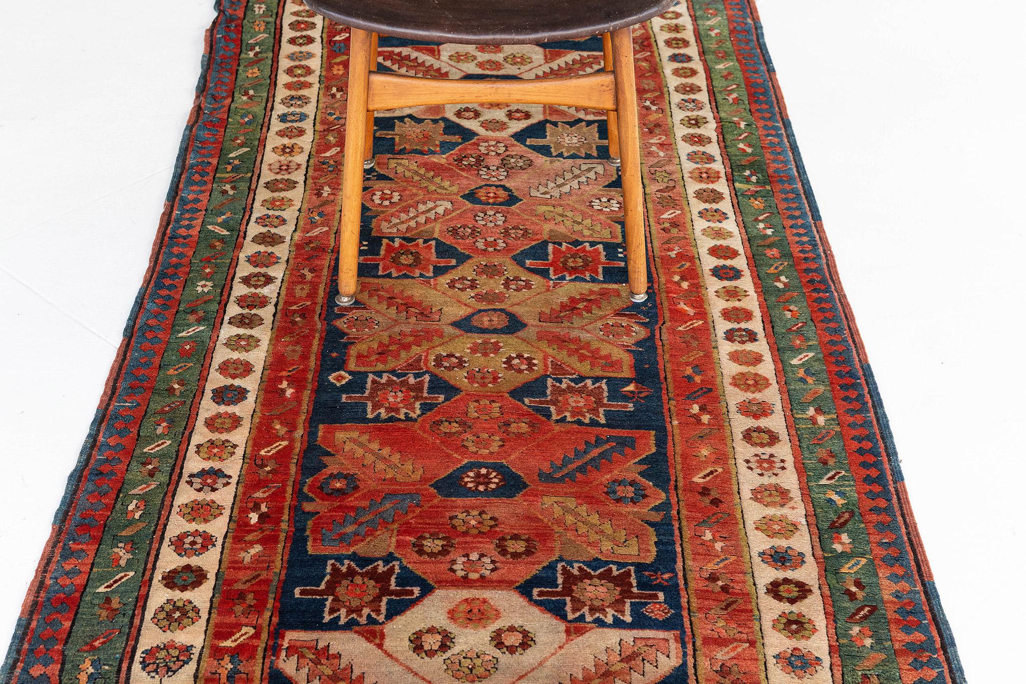 Early 20th Century Antique Caucasian Talish Runner For Sale