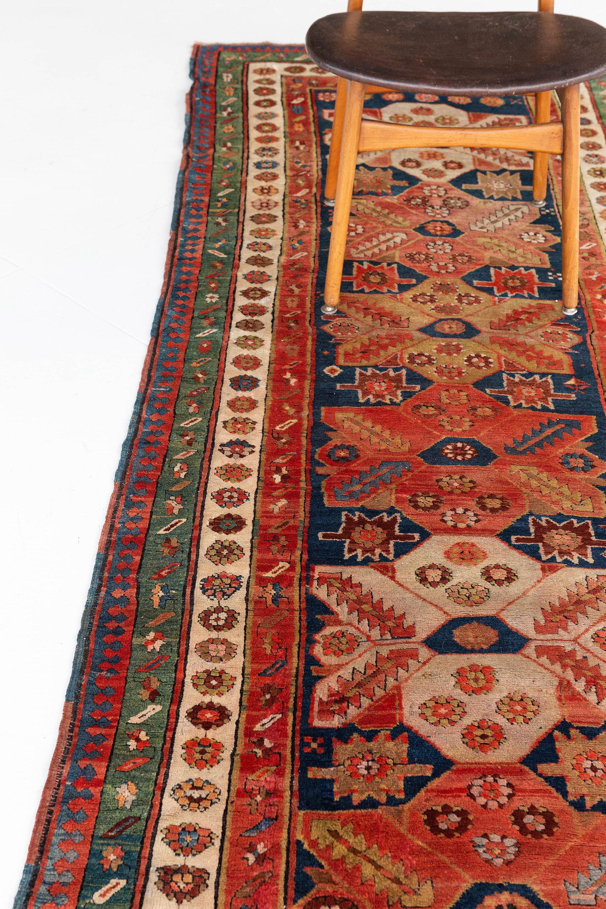 Wool Antique Caucasian Talish Runner For Sale