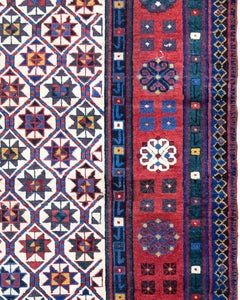 Antique Caucasian Talish Runner, Mid-19th Century