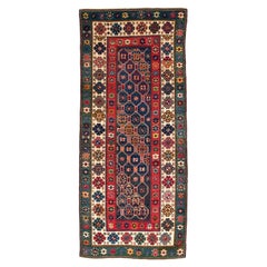 Antique Caucasian Talish Runner Rug, Rare 19th Century Collectors Carpet