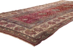 Antique Caucasian Kurdish Rug, Nomadic Charm Meets Boho Chic