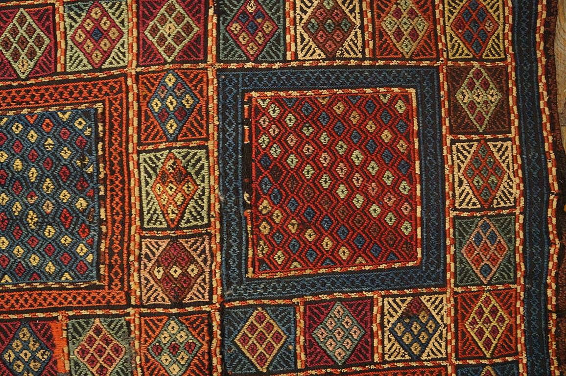 Late 19th Century 19th Century Caucasian Verneh Flat-Weave Carpet ( 5'6