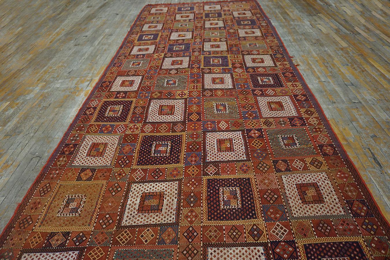 Kazak 19th Century Caucasian Verneh Flat-Weave Carpet  ( 6 4'' x 15' - 193 x 457 ) For Sale