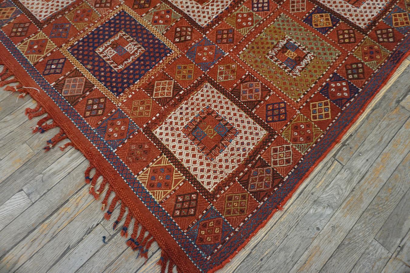 Wool 19th Century Caucasian Verneh Flat-Weave Carpet  ( 6 4'' x 15' - 193 x 457 ) For Sale
