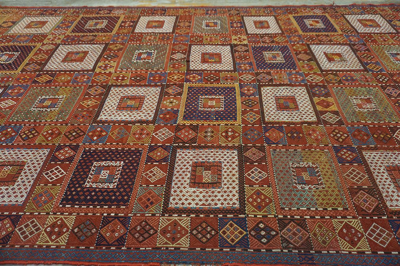 19th Century Caucasian Verneh Flat-Weave Carpet  ( 6 4'' x 15' - 193 x 457 ) For Sale 2