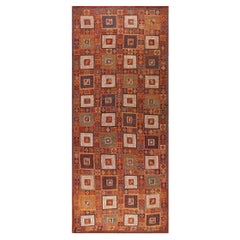Kaukasischer Verneh-Flachgewebe-Teppich aus dem 19.  ( 6 4'' x 15' - 193 x 457 )