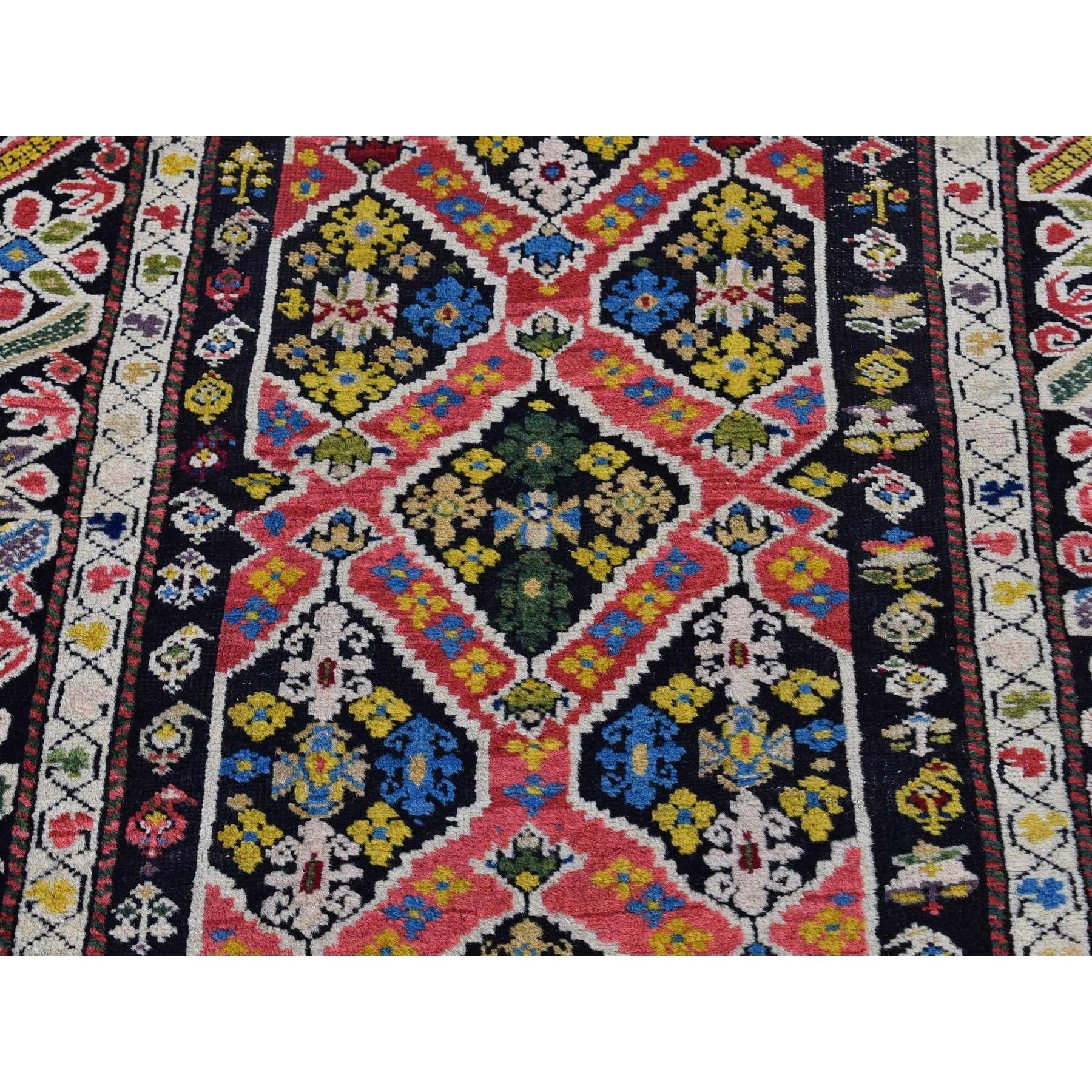 Medieval Antique Caucasian Wide Runner High KPSI, Good Cond, Hand Knotted Brown Wool Rug For Sale
