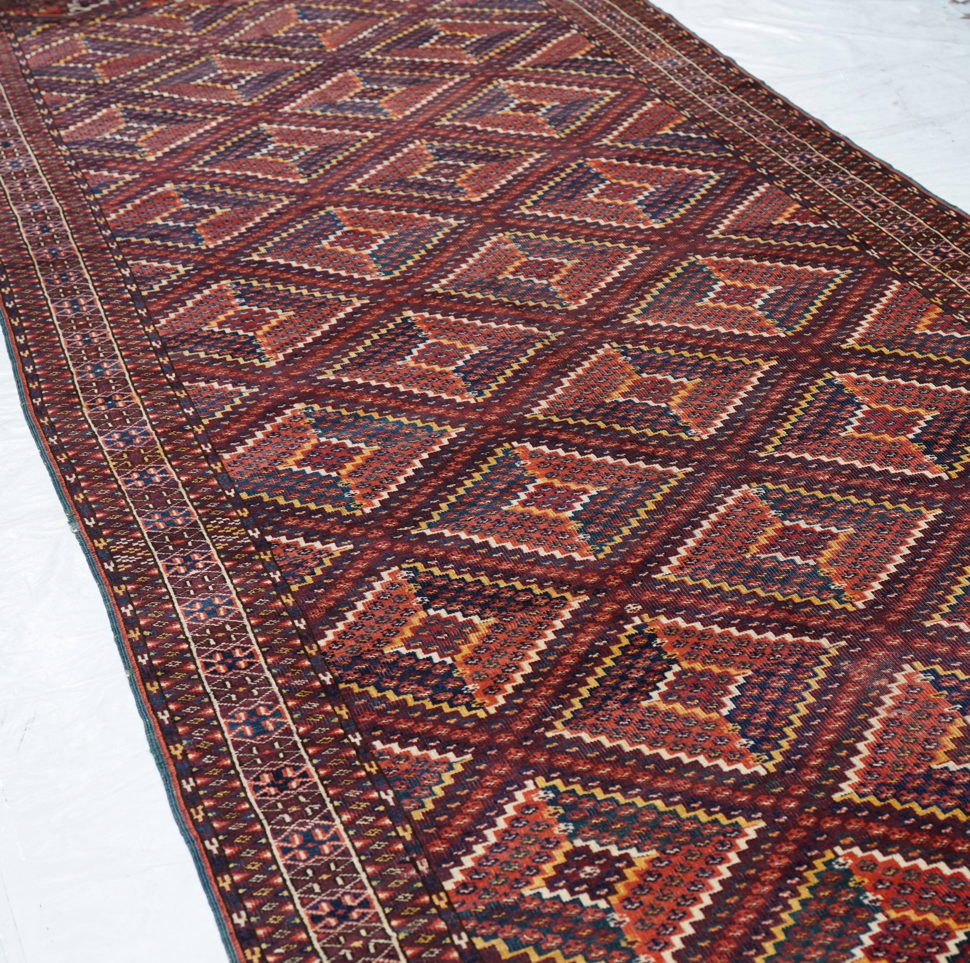 Antique Caucasian Yamud Rug For Sale 1
