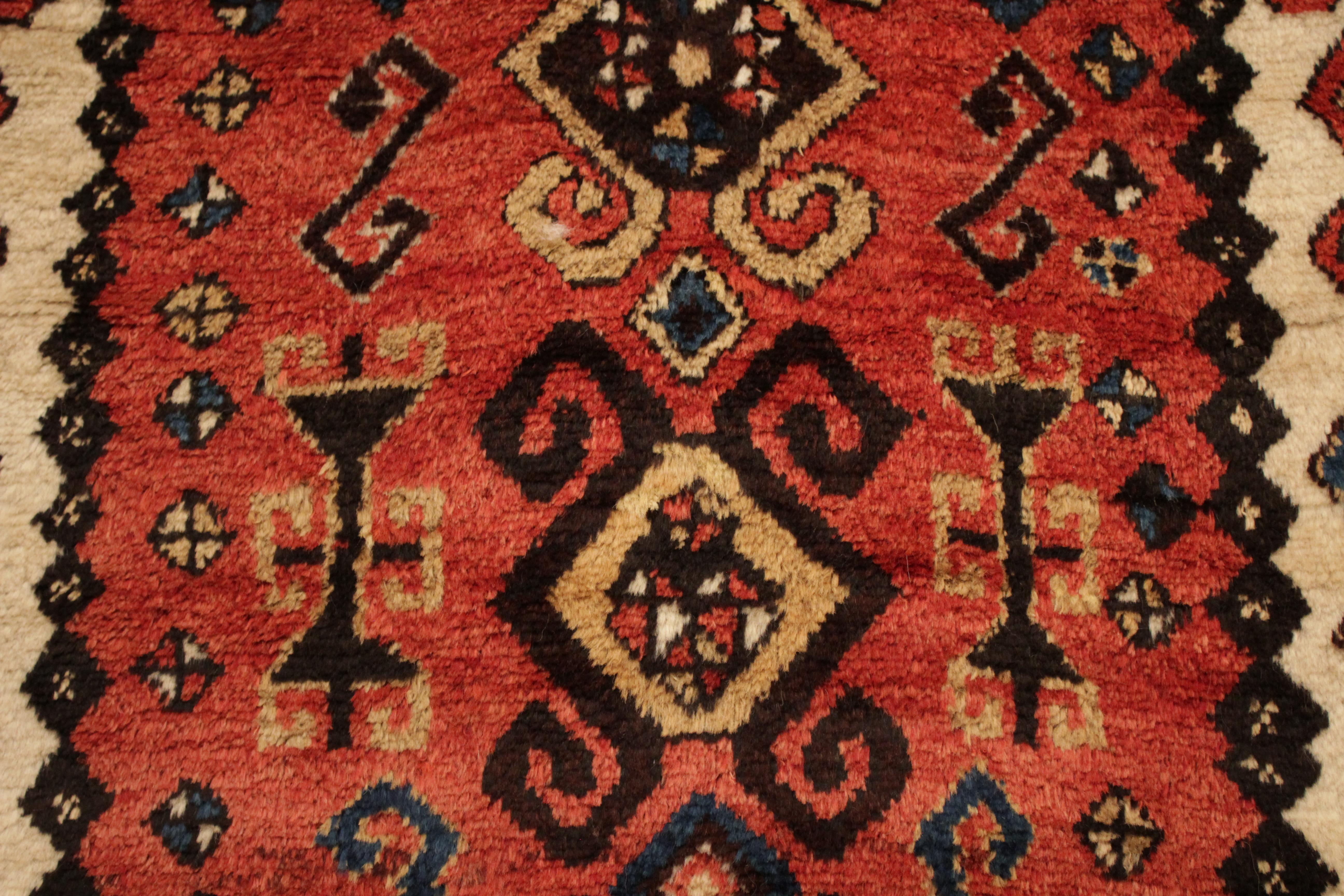 Antique Caucasian Zakatala Square Rug For Sale 1