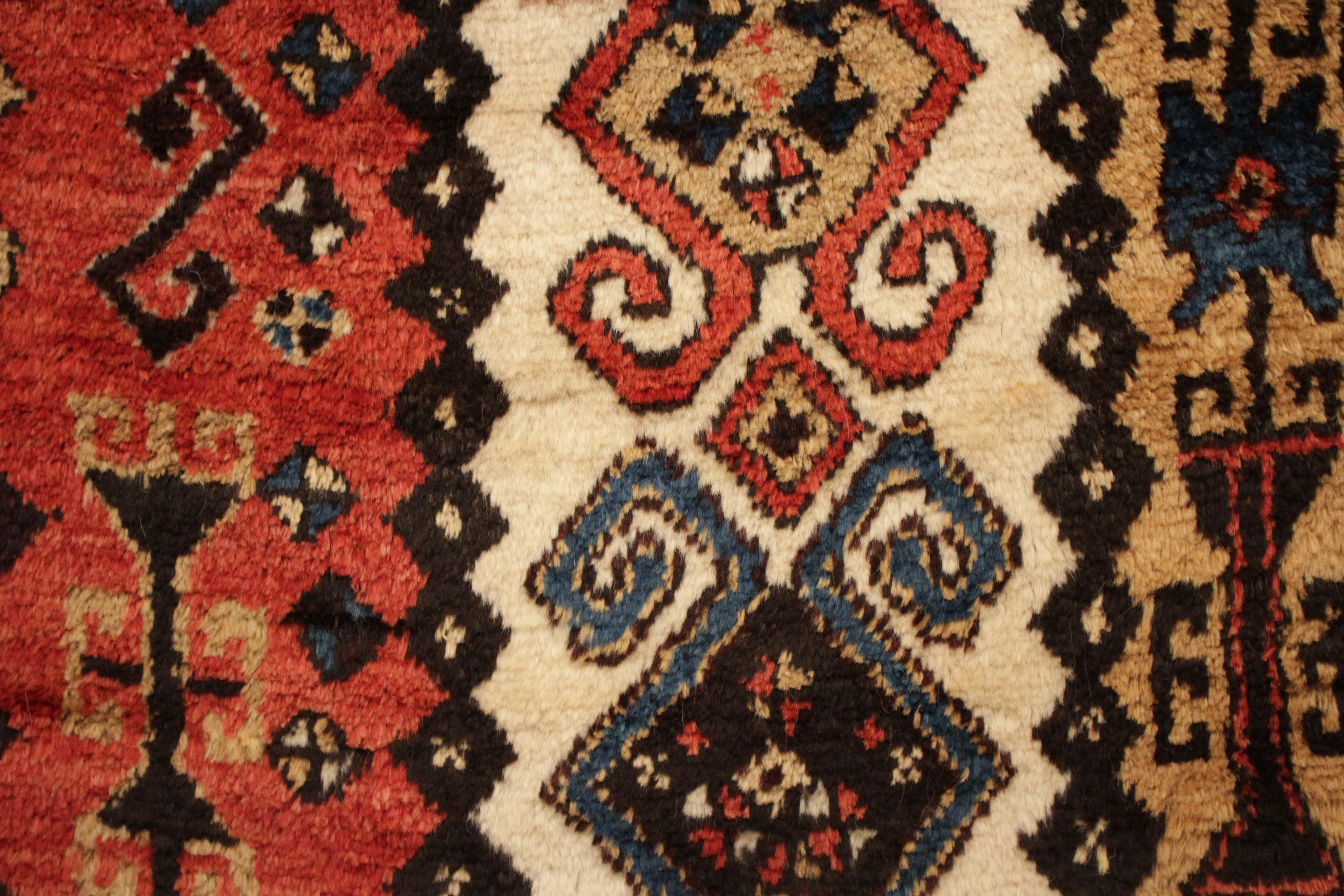 Antique Caucasian Zakatala Square Rug For Sale 2
