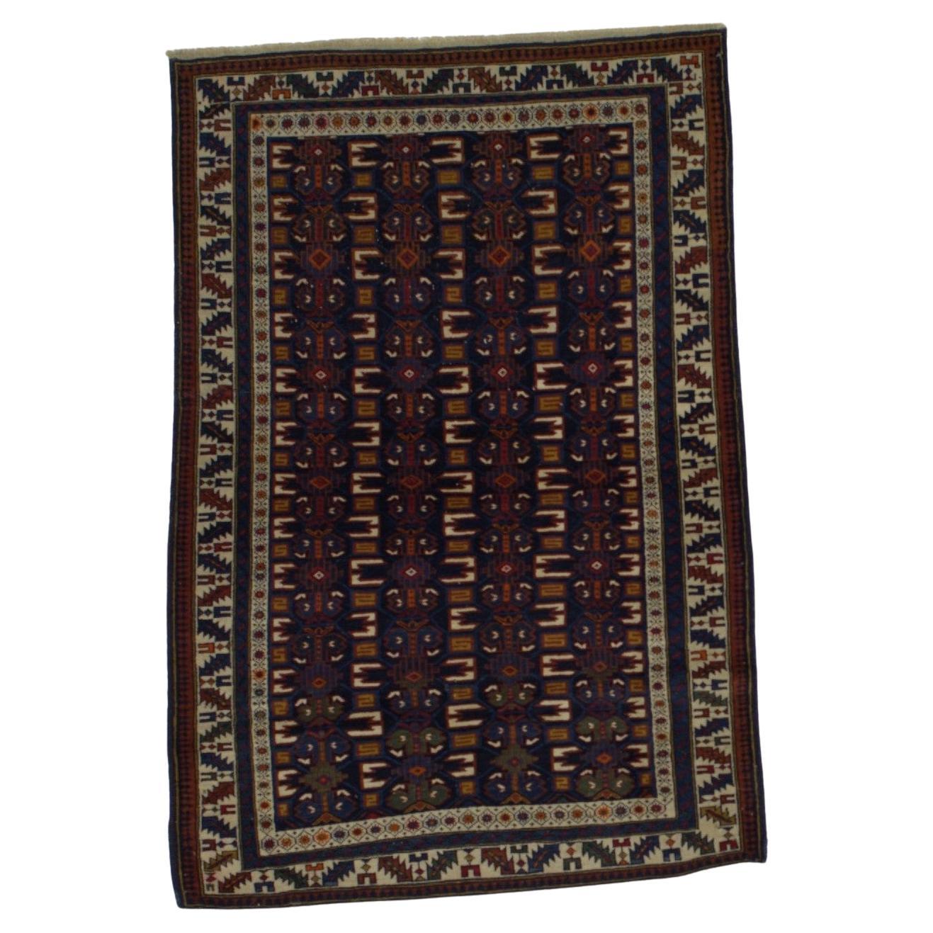 Antique Caucasian Zehour Kuba Rug 3’7" x 5’3” For Sale