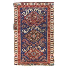 Antiker kaukasischer Zehour-Teppich 3'6" x 5'8