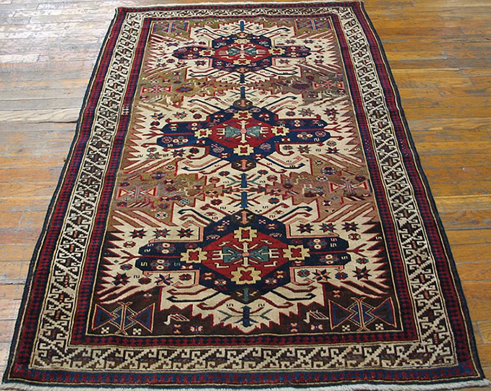 Antiker kaukasischer Zeychor-Teppich, Maße: 3'7