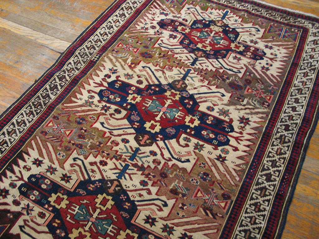 Antiker kaukasischer Zeychor-Teppich (Handgeknüpft) im Angebot