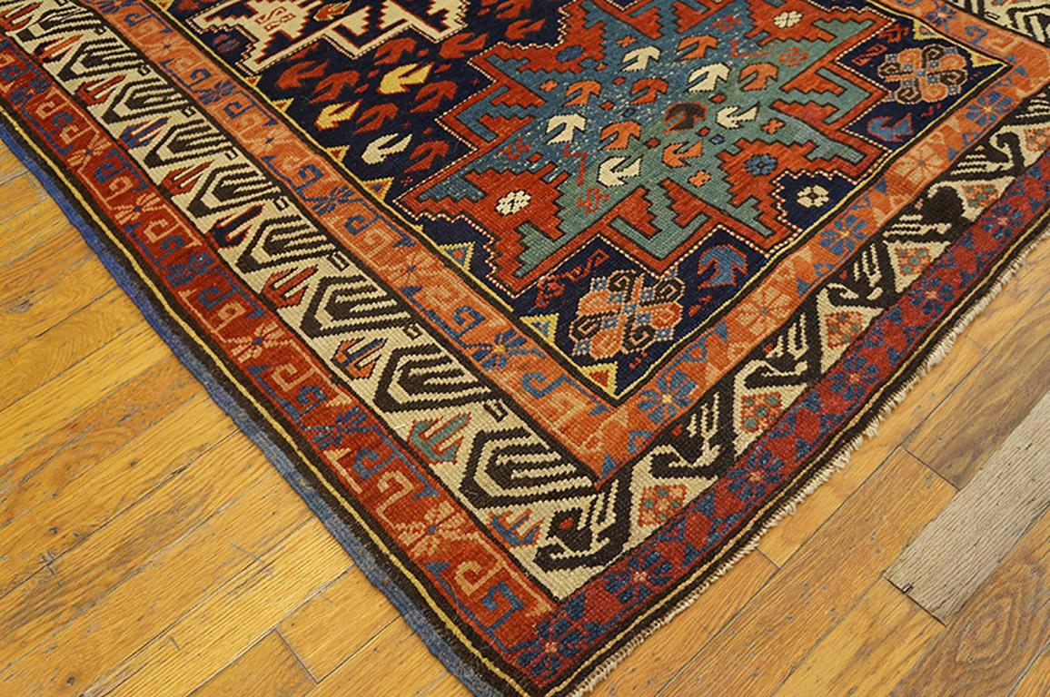 Kazak 19th Century Caucasian Zeychor Carpet ( 3'8