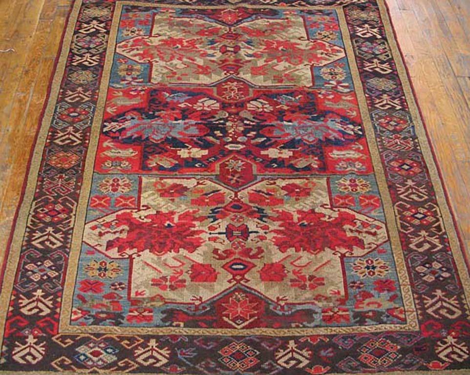 Hand-Knotted Antique Caucasian-Zeychor Rug For Sale