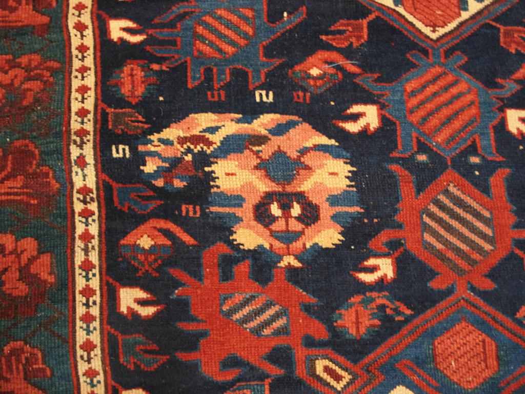Late 19th Century 19th Century Caucasian Zeychor Carpet ( 4'2