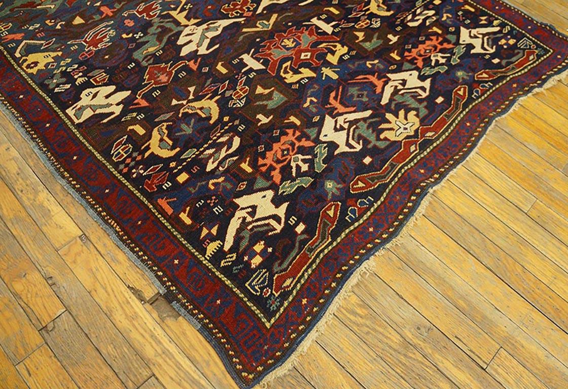 Kaukasischer Zeychor-Teppich des 19. Jahrhunderts ( 4'4
