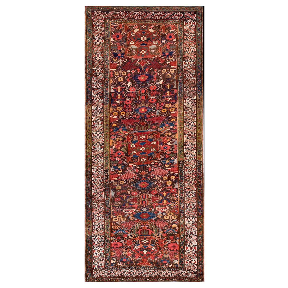19th Century Caucasian Zeychor Carpet ( 4'6" x 10' - 137 x 304 ) For Sale