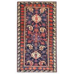 Tapis caucasien Zeychor du 19ème siècle ( 4'2" x 7' - 127 x 213 )