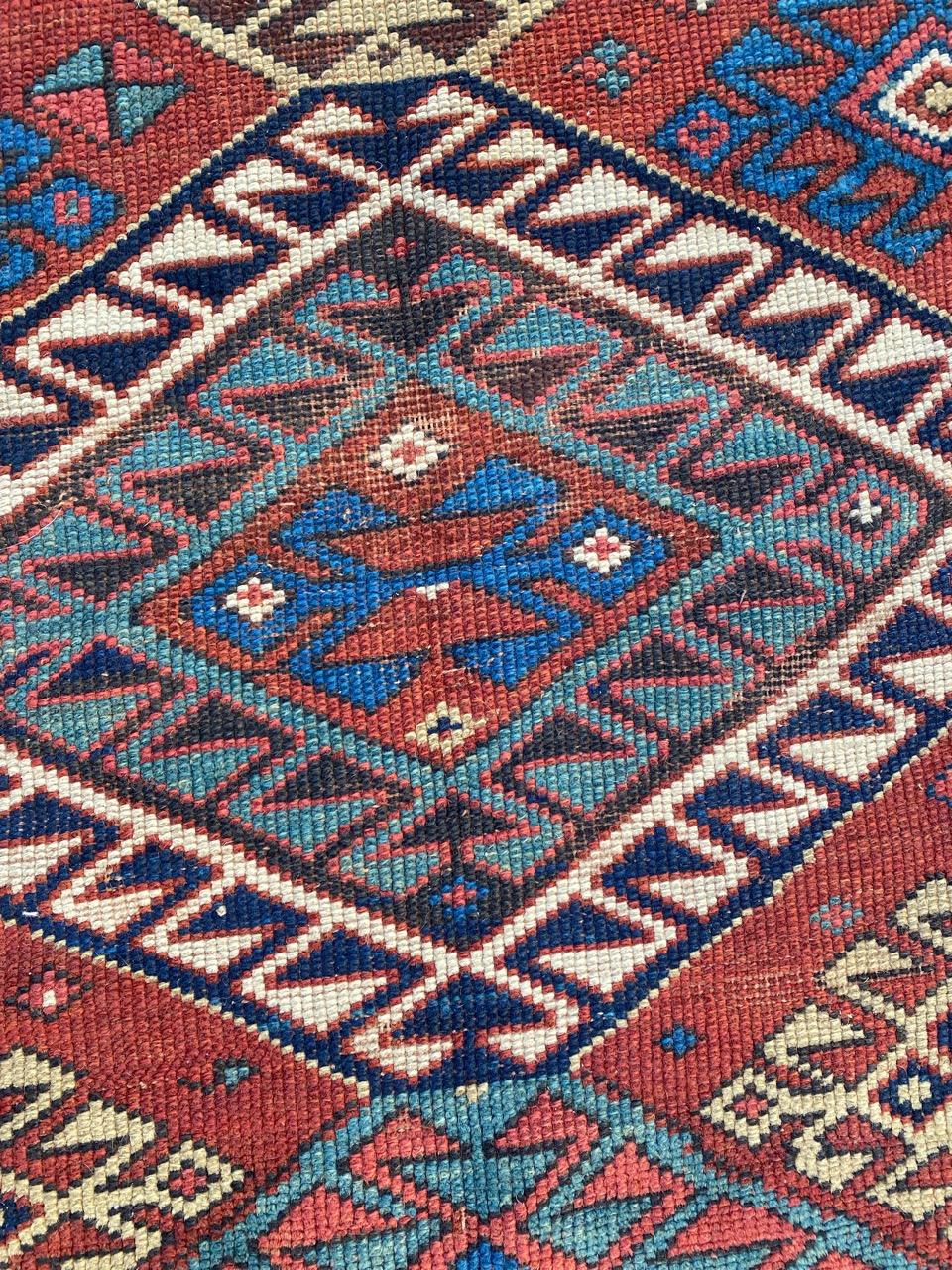 Bobyrug’s Antique Caucasien Kazak Runner For Sale 10